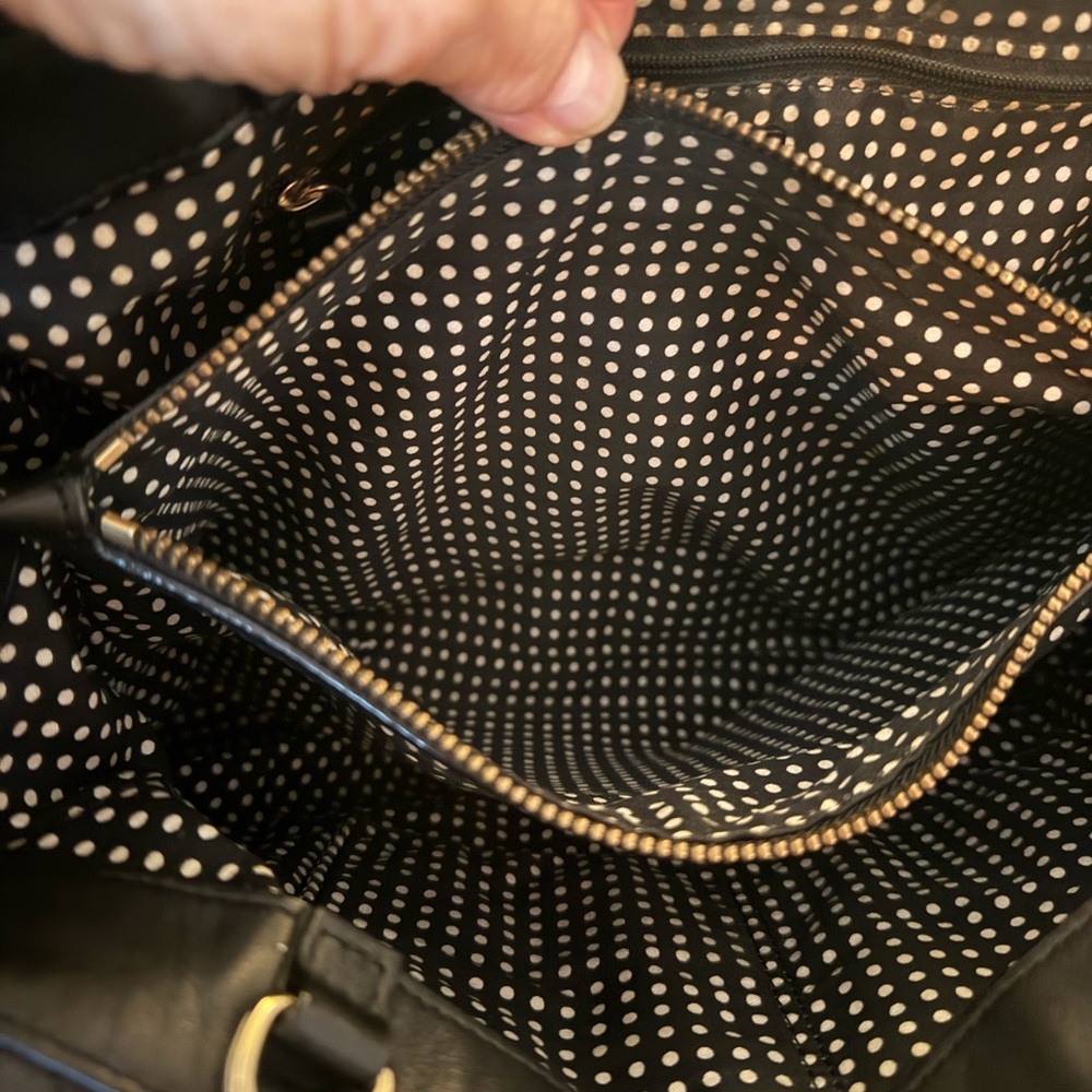 Kate Spade Astor Court Elena Black Quilted Leather Shoulder Bag 14.5x9.5 + charm - Picture 12 of 14